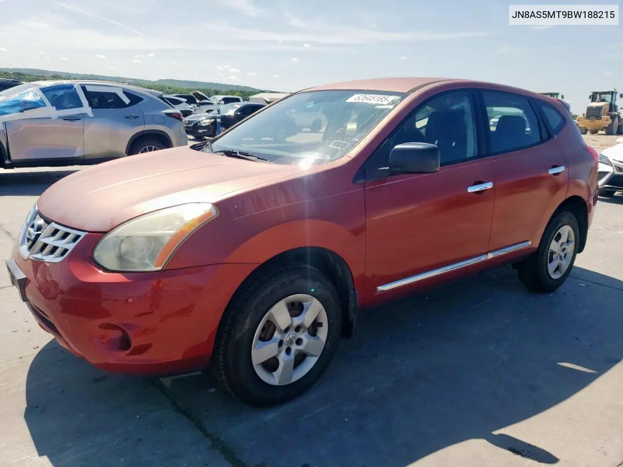 2011 Nissan Rogue S VIN: JN8AS5MT9BW188215 Lot: 62645185
