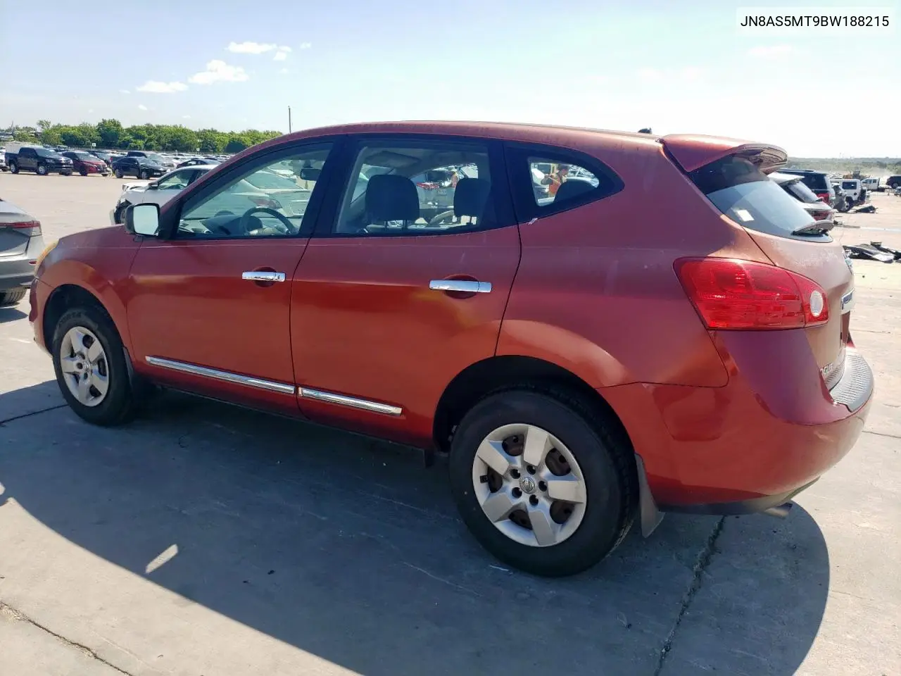 2011 Nissan Rogue S VIN: JN8AS5MT9BW188215 Lot: 62645185