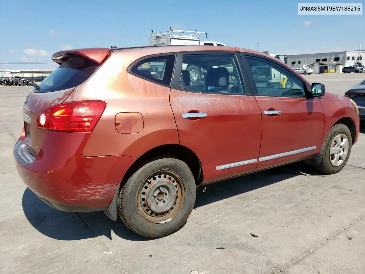 2011 Nissan Rogue S VIN: JN8AS5MT9BW188215 Lot: 62645185