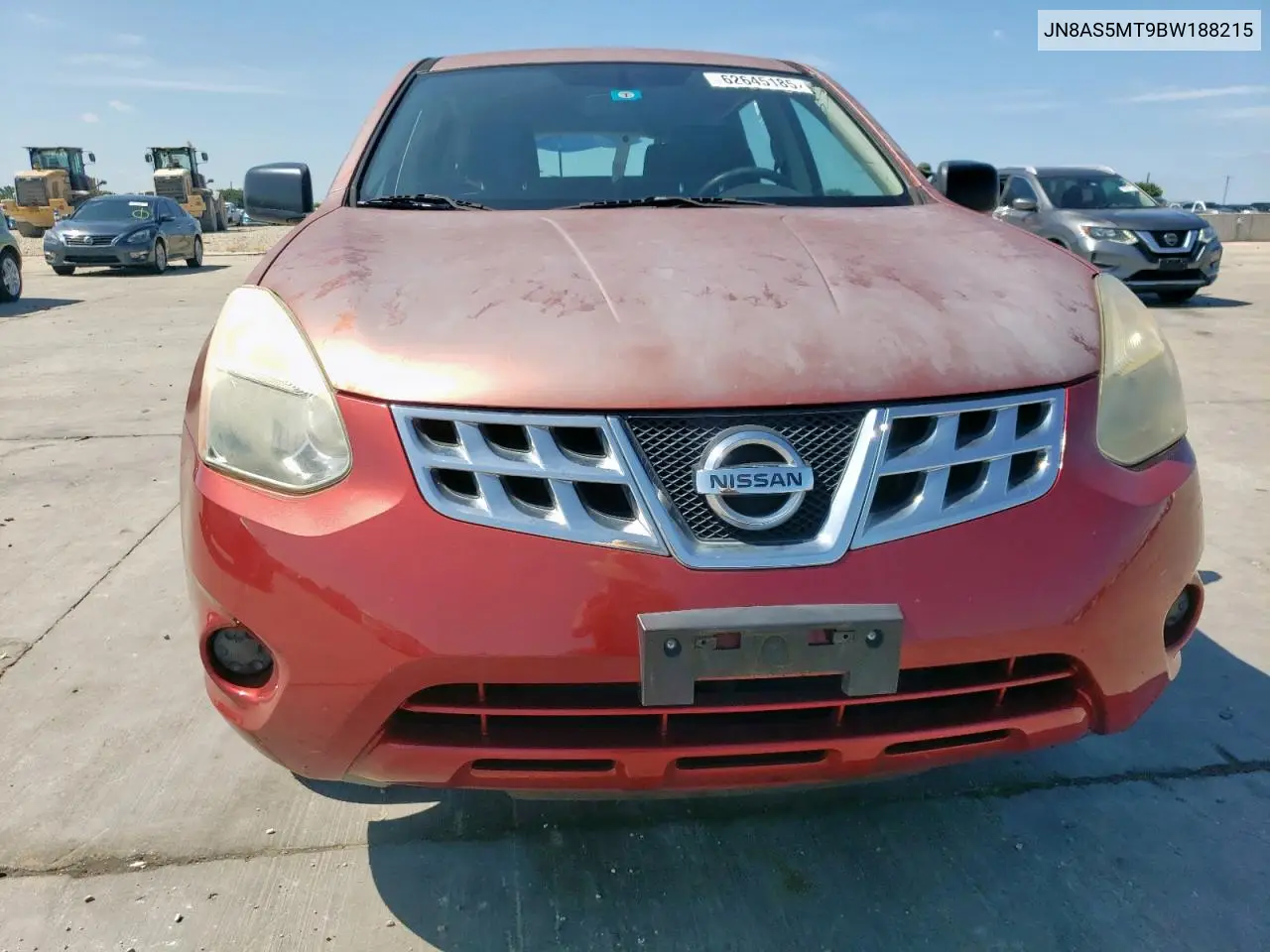 2011 Nissan Rogue S VIN: JN8AS5MT9BW188215 Lot: 62645185