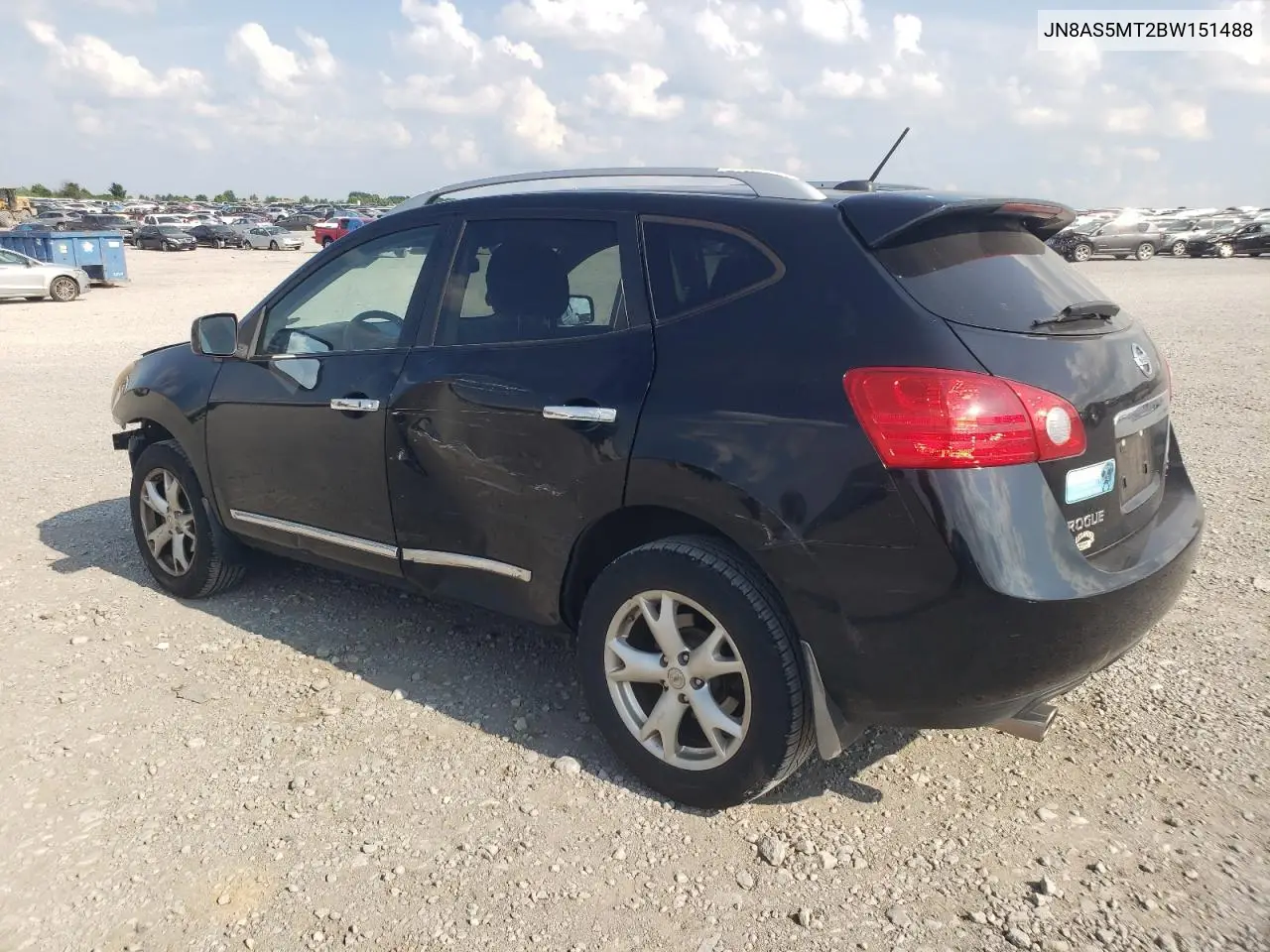 2011 Nissan Rogue S VIN: JN8AS5MT2BW151488 Lot: 62739895