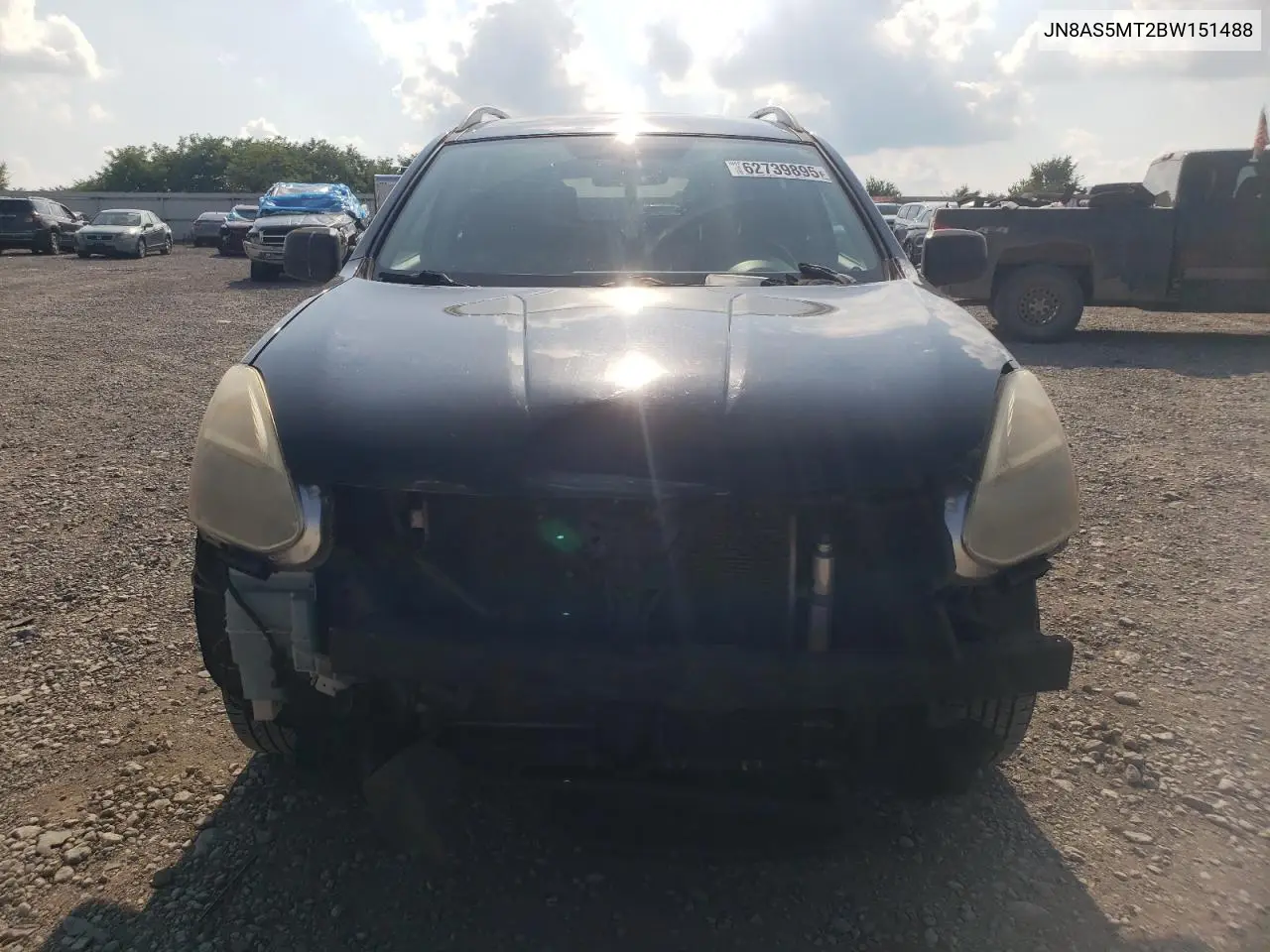 2011 Nissan Rogue S VIN: JN8AS5MT2BW151488 Lot: 62739895