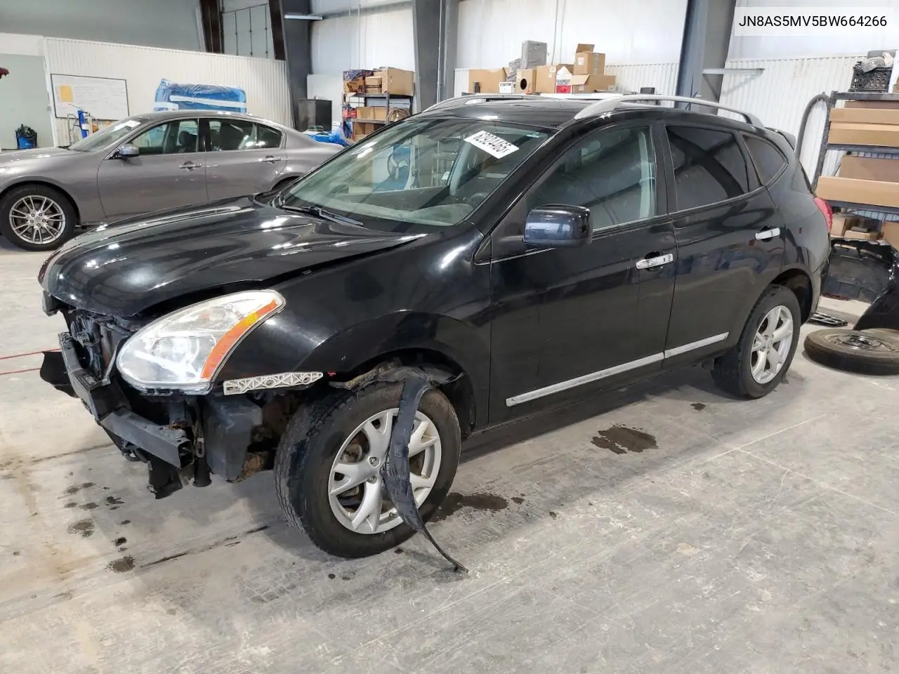 2011 Nissan Rogue S VIN: JN8AS5MV5BW664266 Lot: 62924465