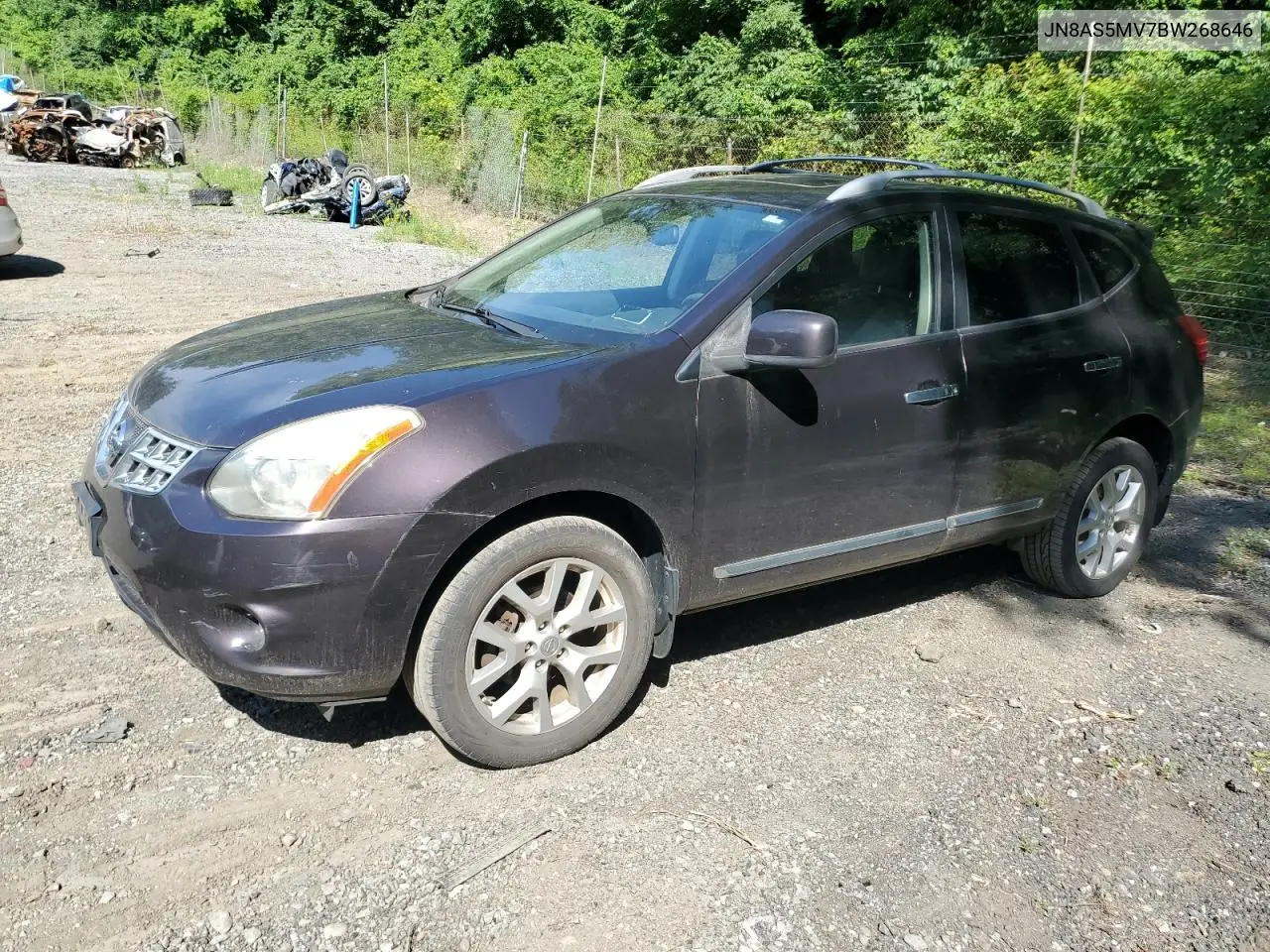 2011 Nissan Rogue S VIN: JN8AS5MV7BW268646 Lot: 63125155