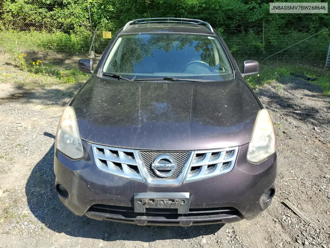 2011 Nissan Rogue S VIN: JN8AS5MV7BW268646 Lot: 63125155