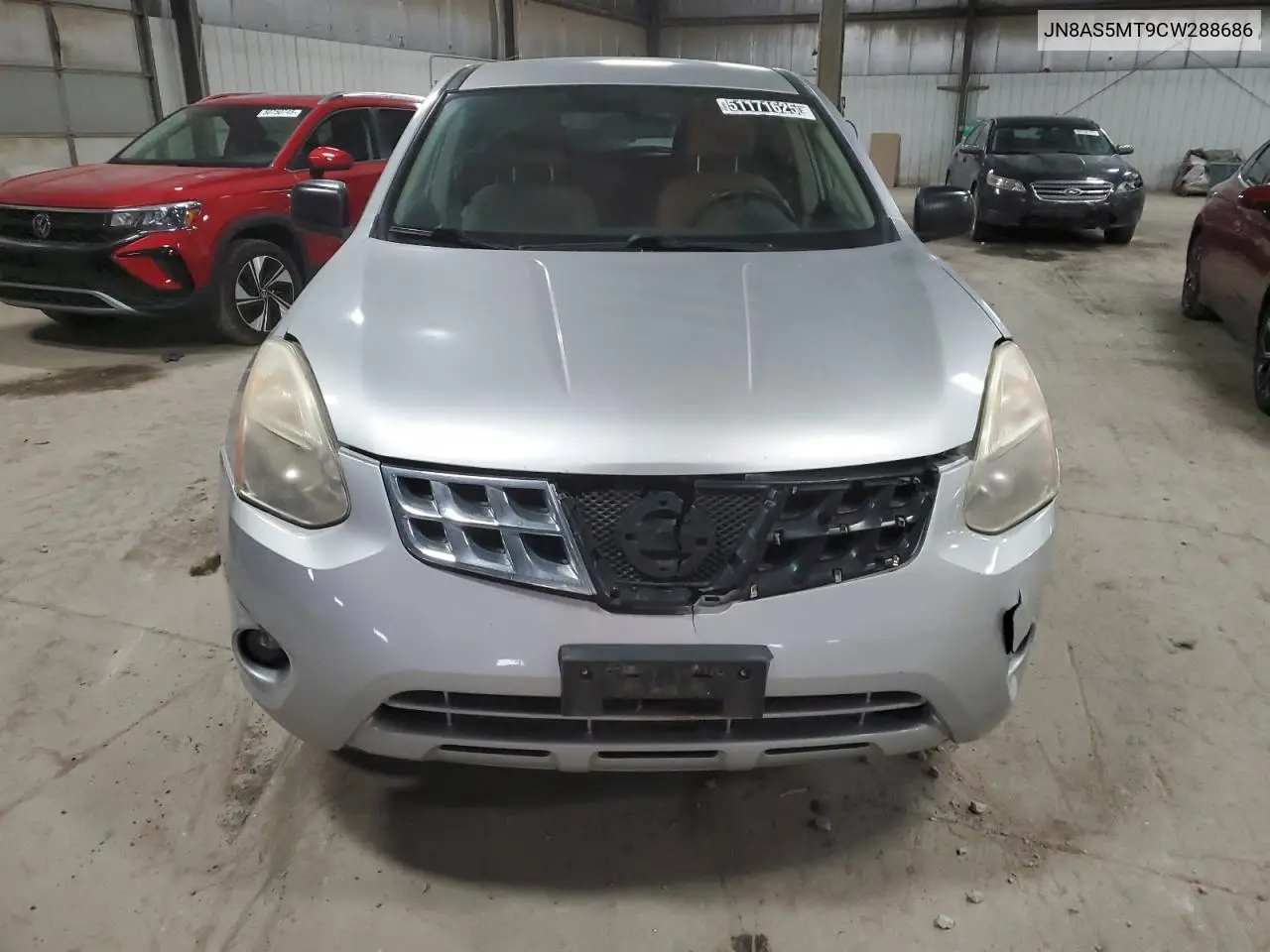 2012 Nissan Rogue S VIN: JN8AS5MT9CW288686 Lot: 51171625