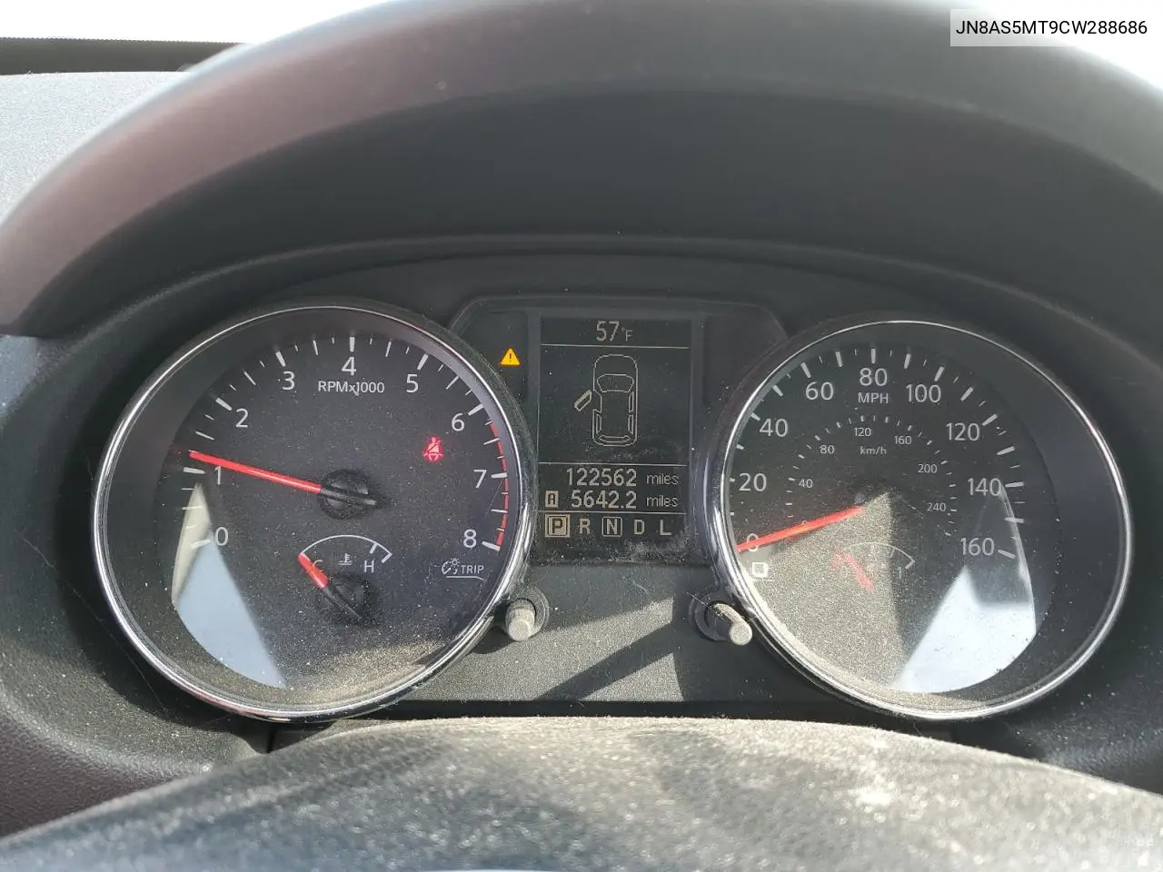 2012 Nissan Rogue S VIN: JN8AS5MT9CW288686 Lot: 51171625