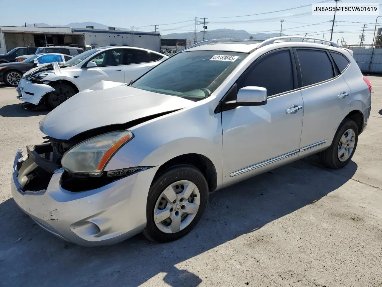 2012 Nissan Rogue S VIN: JN8AS5MT5CW601619 Lot: 52730845