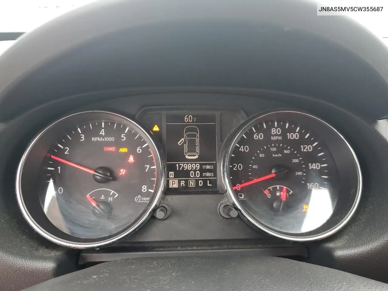 2012 Nissan Rogue S VIN: JN8AS5MV5CW355687 Lot: 54751285