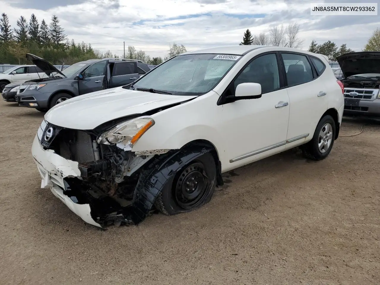 2012 Nissan Rogue S VIN: JN8AS5MT8CW293362 Lot: 56300965