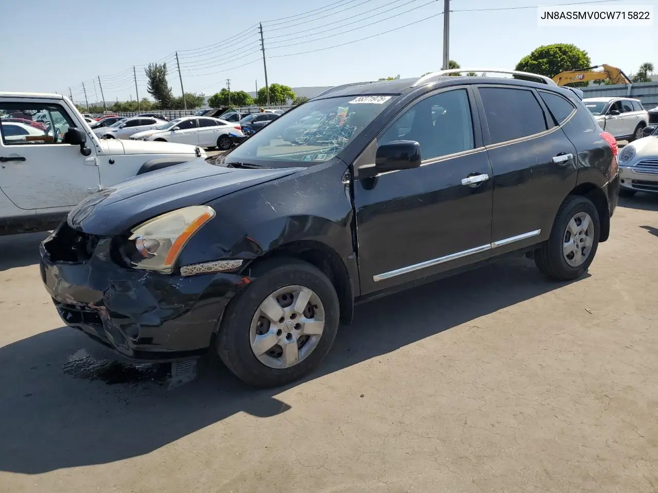 2012 Nissan Rogue S VIN: JN8AS5MV0CW715822 Lot: 56371975