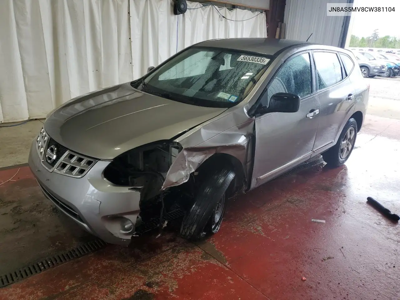 2012 Nissan Rogue S VIN: JN8AS5MV8CW381104 Lot: 56530335