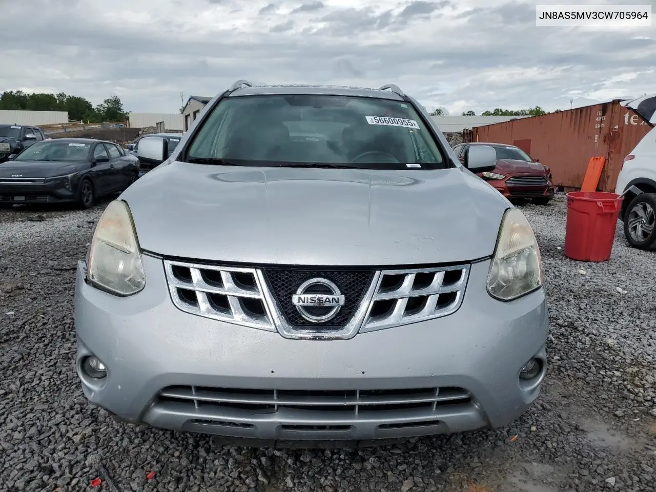 2012 Nissan Rogue S VIN: JN8AS5MV3CW705964 Lot: 56600955