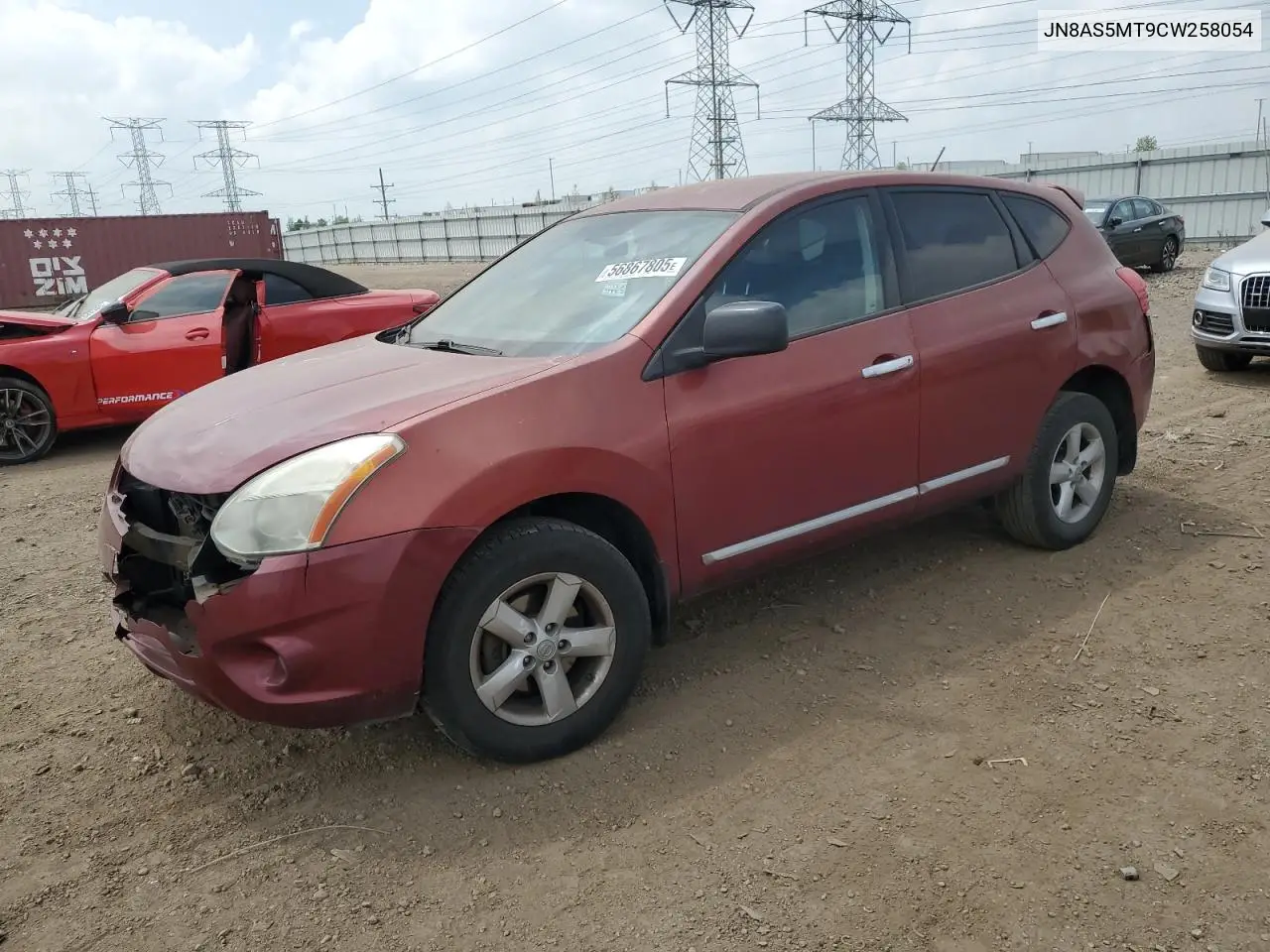 2012 Nissan Rogue S VIN: JN8AS5MT9CW258054 Lot: 56867805