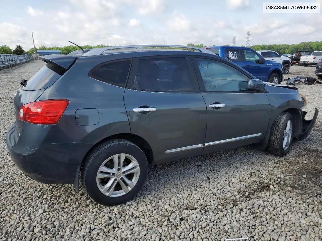 2012 Nissan Rogue S VIN: JN8AS5MT7CW606482 Lot: 57041085