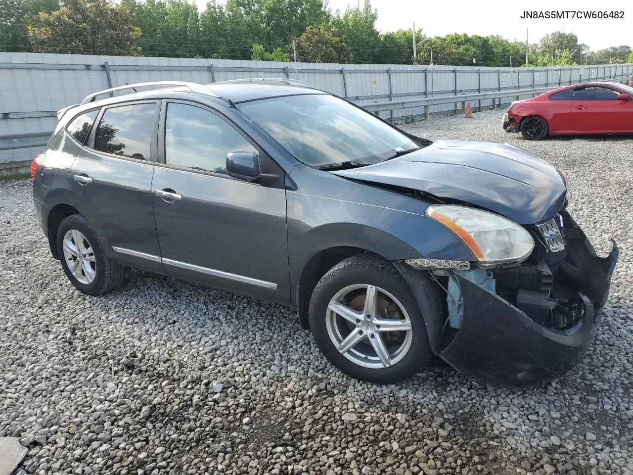 2012 Nissan Rogue S VIN: JN8AS5MT7CW606482 Lot: 57041085