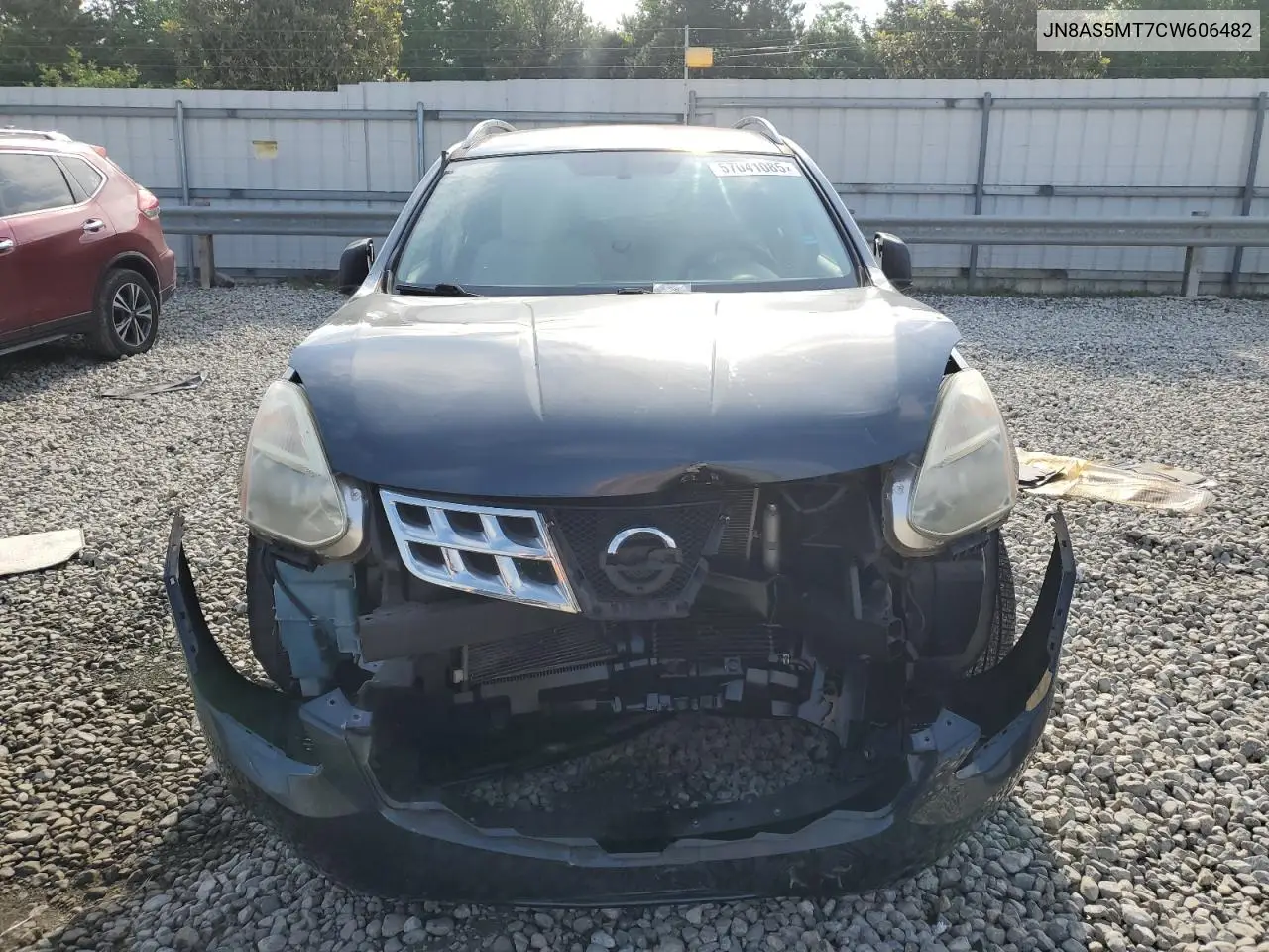 2012 Nissan Rogue S VIN: JN8AS5MT7CW606482 Lot: 57041085