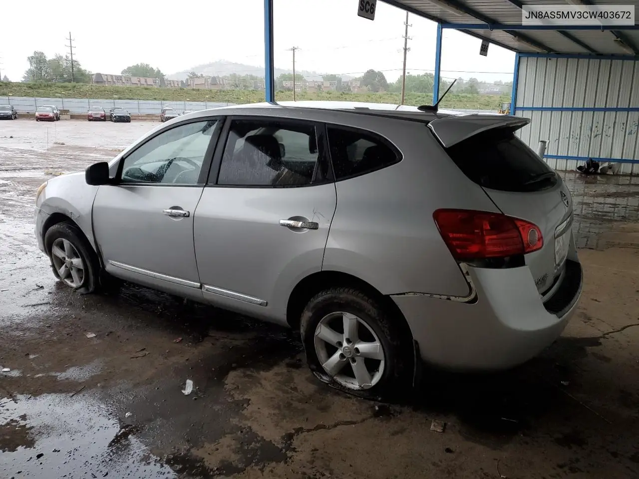 2012 Nissan Rogue S VIN: JN8AS5MV3CW403672 Lot: 58907635