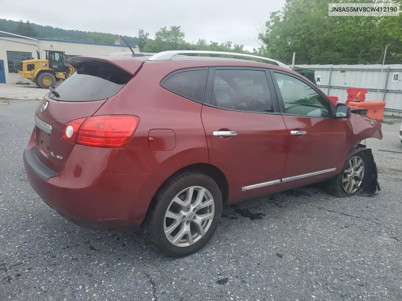 2012 Nissan Rogue S VIN: JN8AS5MV8CW412190 Lot: 58949875