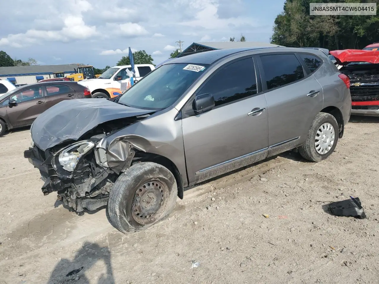 2012 Nissan Rogue S VIN: JN8AS5MT4CW604415 Lot: 62263585