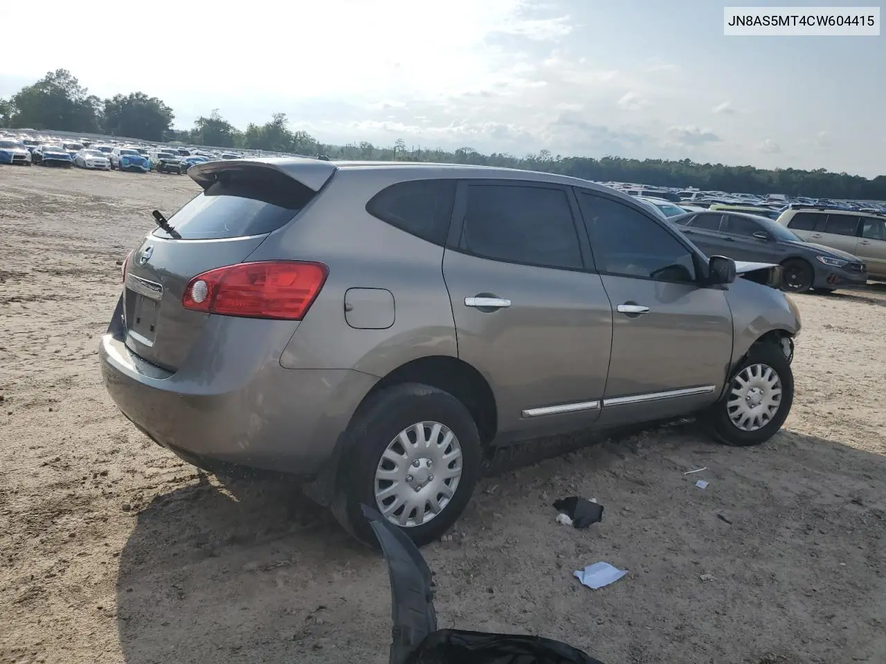 2012 Nissan Rogue S VIN: JN8AS5MT4CW604415 Lot: 62263585