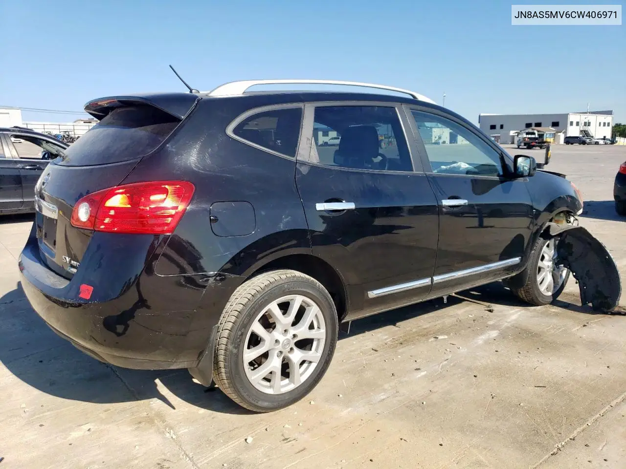 2012 Nissan Rogue S VIN: JN8AS5MV6CW406971 Lot: 62340725