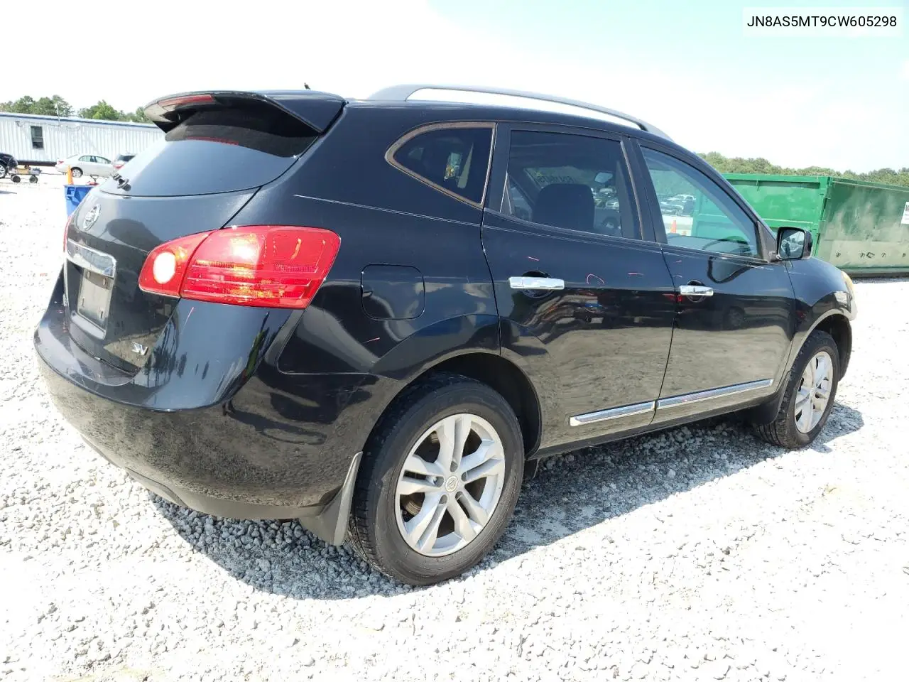 2012 Nissan Rogue S VIN: JN8AS5MT9CW605298 Lot: 62418475