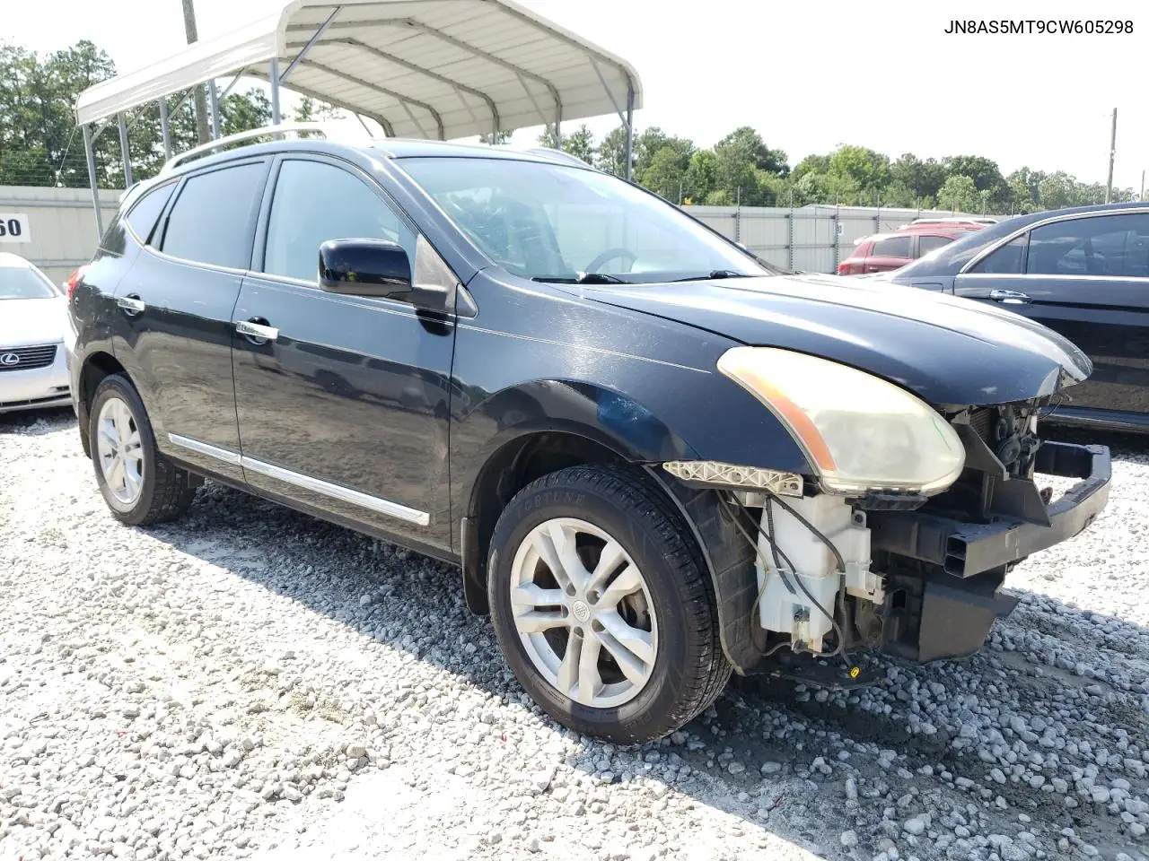 2012 Nissan Rogue S VIN: JN8AS5MT9CW605298 Lot: 62418475