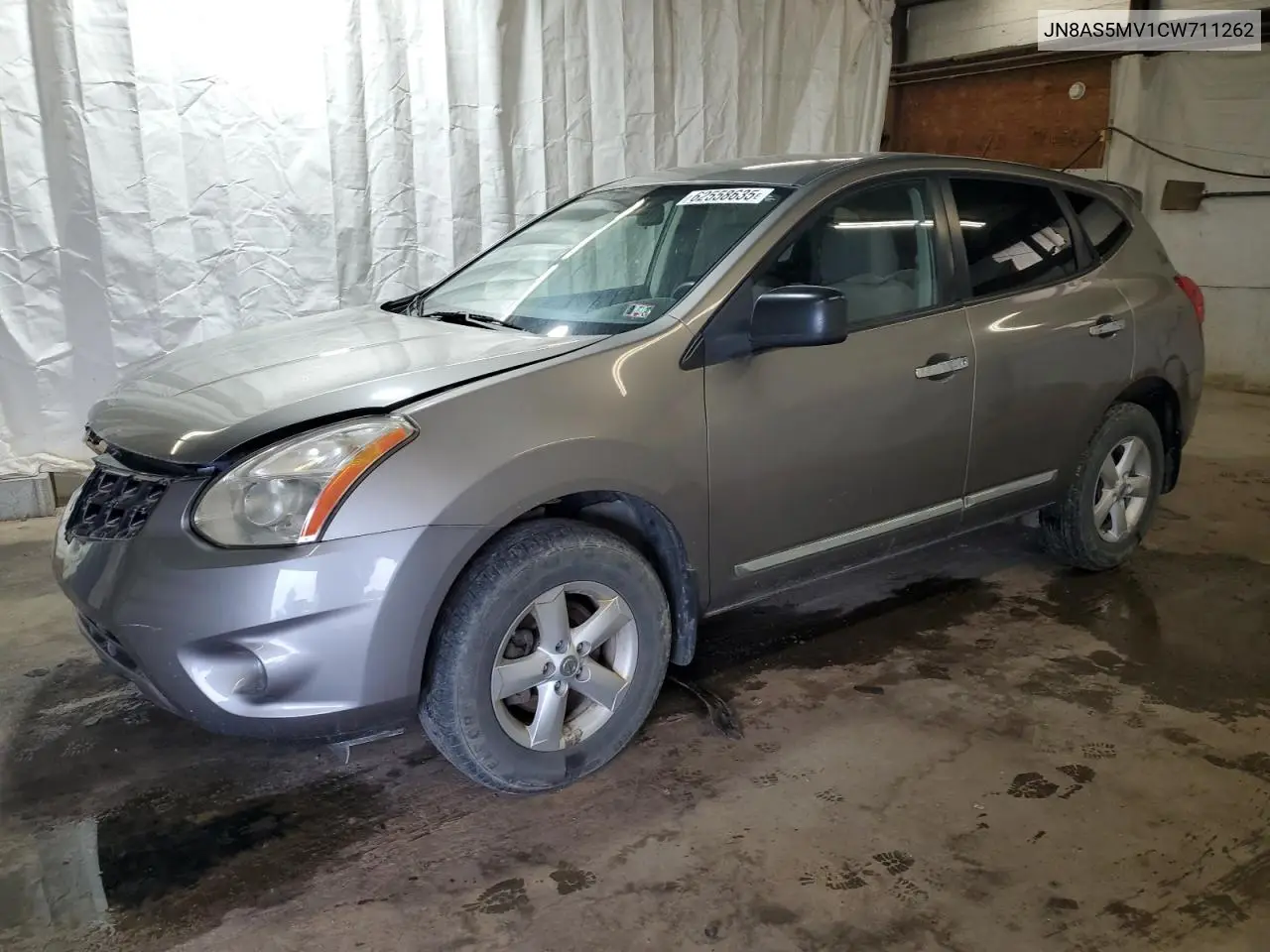 2012 Nissan Rogue S VIN: JN8AS5MV1CW711262 Lot: 62558635