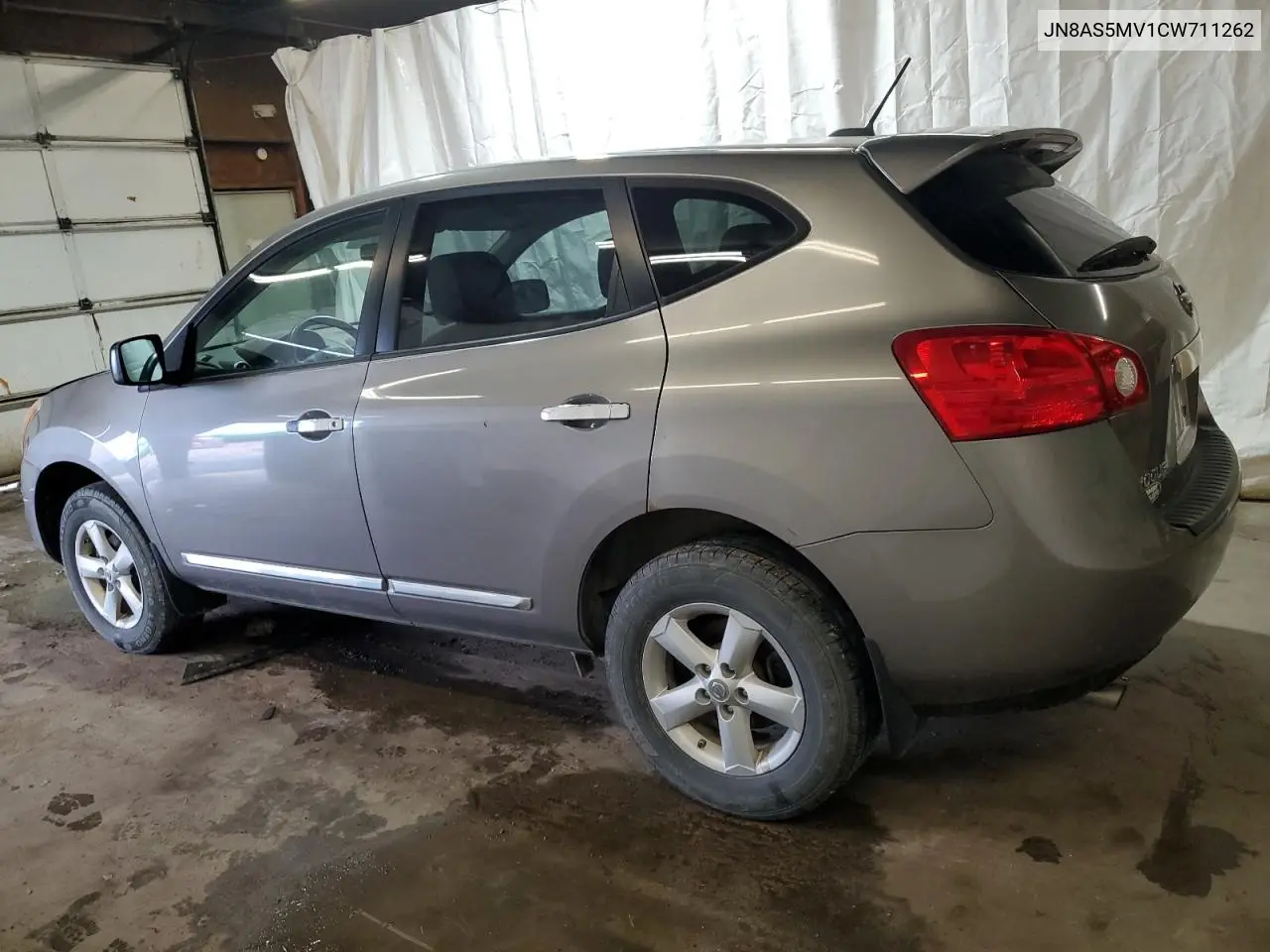 2012 Nissan Rogue S VIN: JN8AS5MV1CW711262 Lot: 62558635