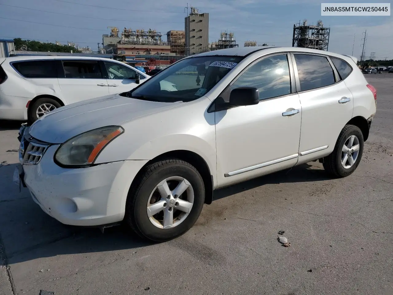 2012 Nissan Rogue S VIN: JN8AS5MT6CW250445 Lot: 62594725