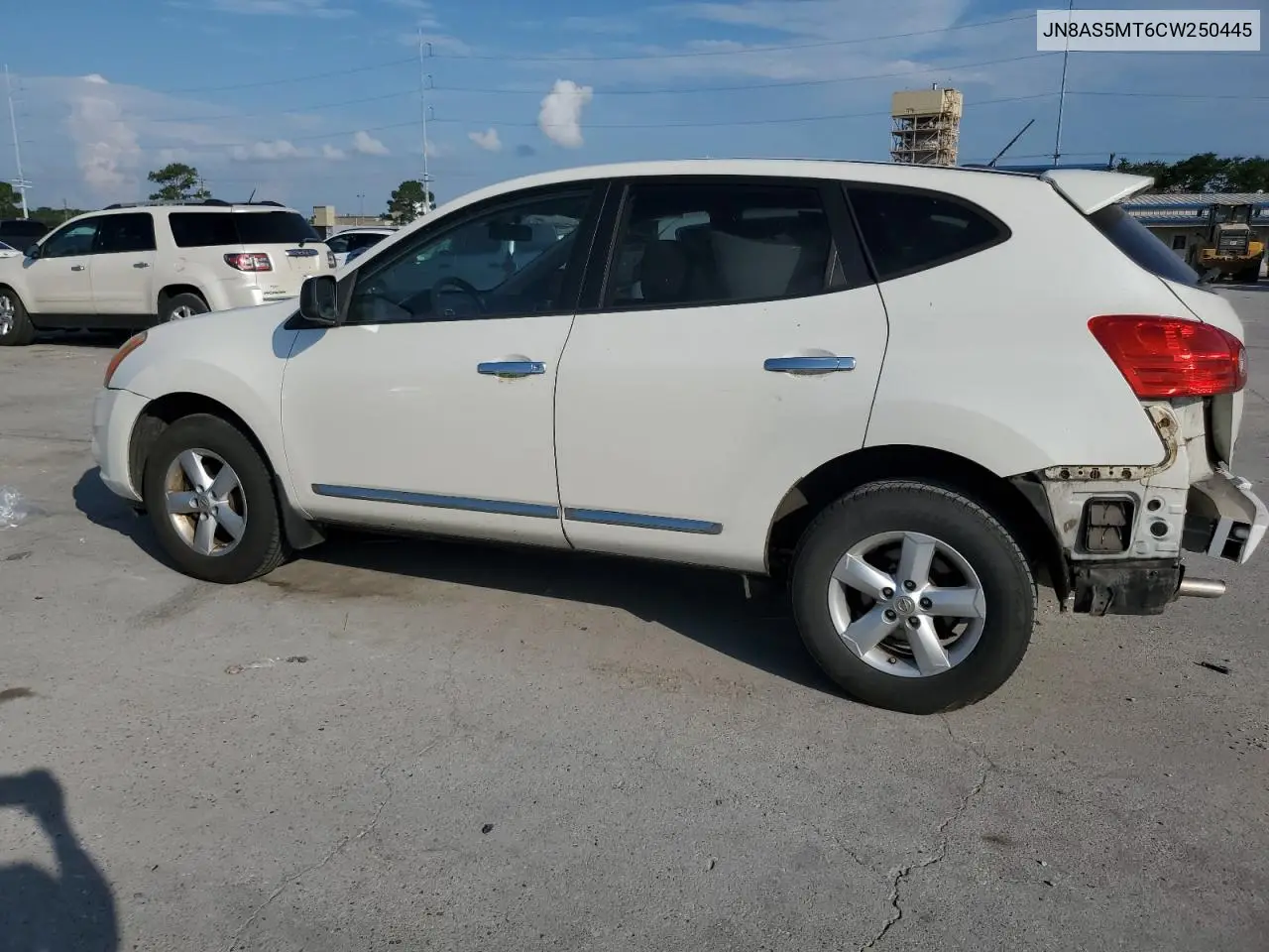 2012 Nissan Rogue S VIN: JN8AS5MT6CW250445 Lot: 62594725