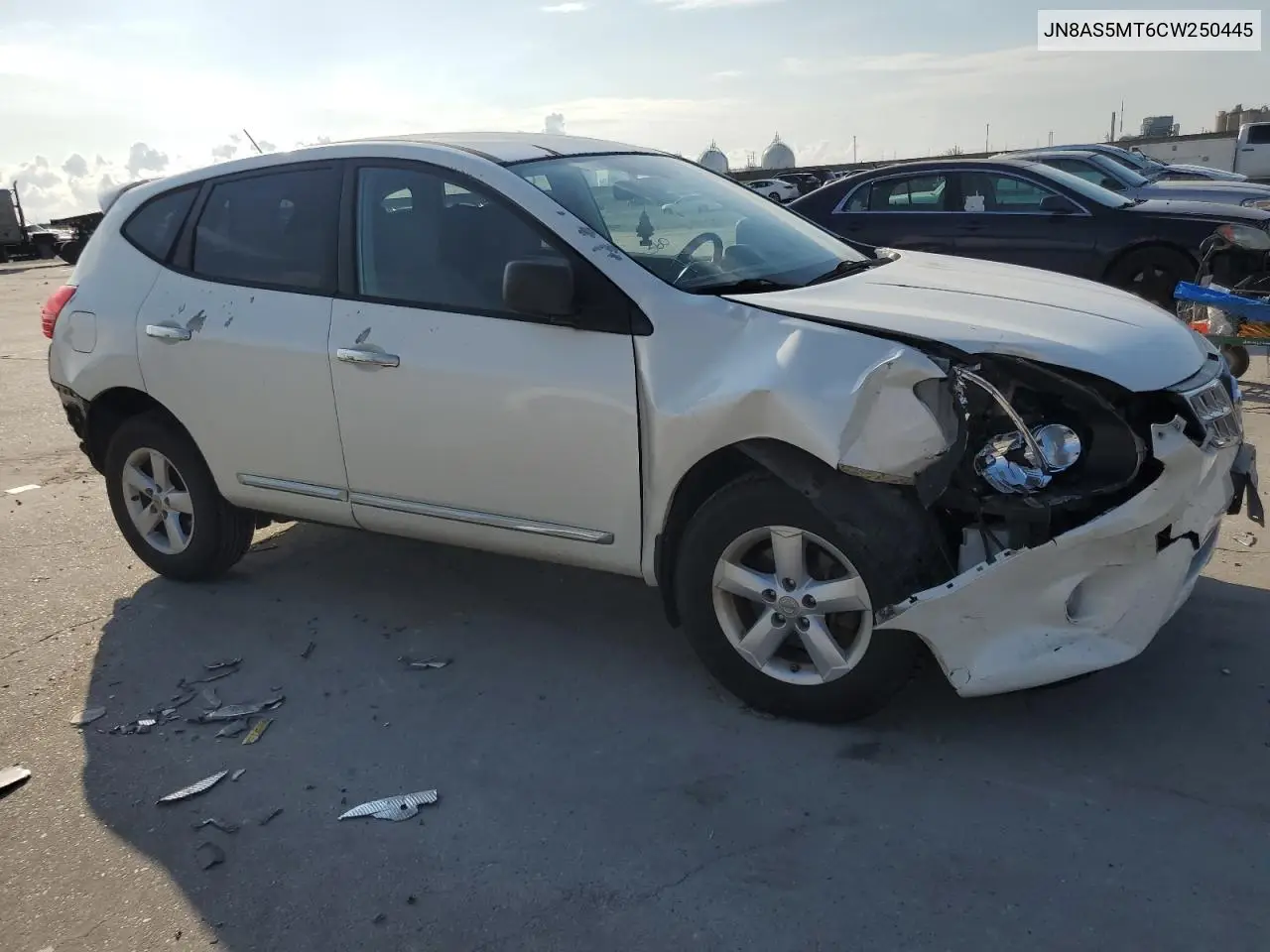 2012 Nissan Rogue S VIN: JN8AS5MT6CW250445 Lot: 62594725