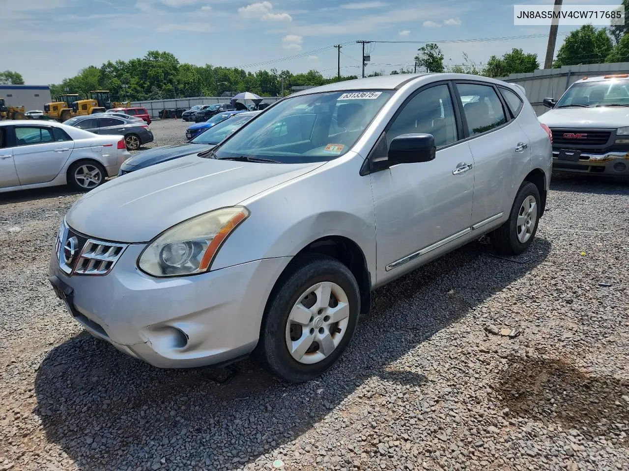 2012 Nissan Rogue S VIN: JN8AS5MV4CW717685 Lot: 63133675