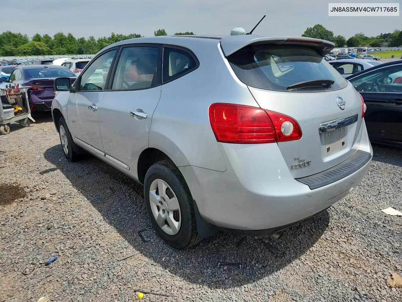 2012 Nissan Rogue S VIN: JN8AS5MV4CW717685 Lot: 63133675