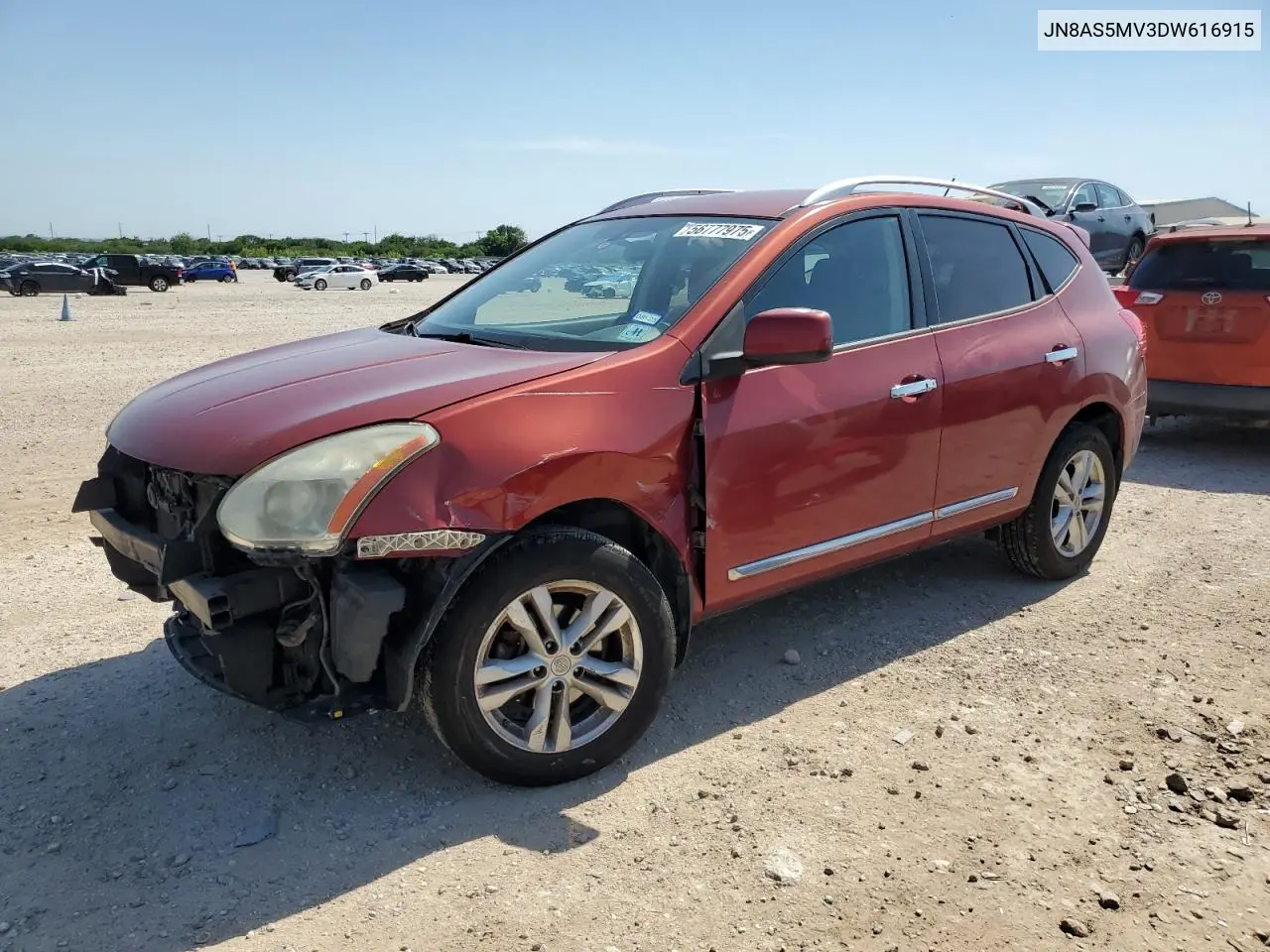 2013 Nissan Rogue S VIN: JN8AS5MV3DW616915 Lot: 56777975