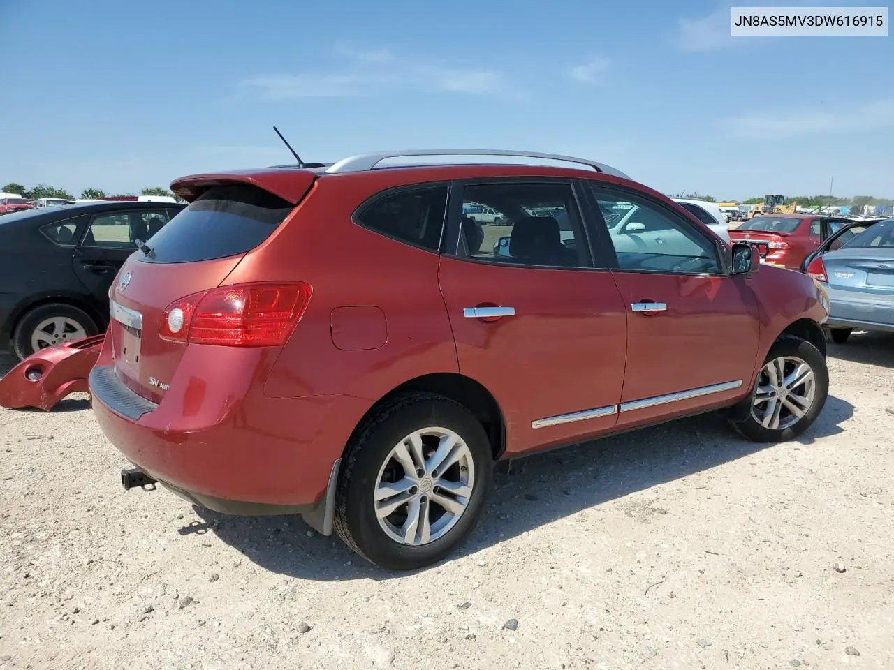 2013 Nissan Rogue S VIN: JN8AS5MV3DW616915 Lot: 56777975