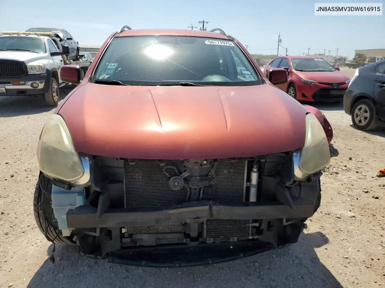 2013 Nissan Rogue S VIN: JN8AS5MV3DW616915 Lot: 56777975