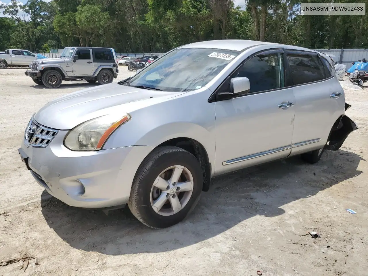 2013 Nissan Rogue S VIN: JN8AS5MT9DW502433 Lot: 57061335