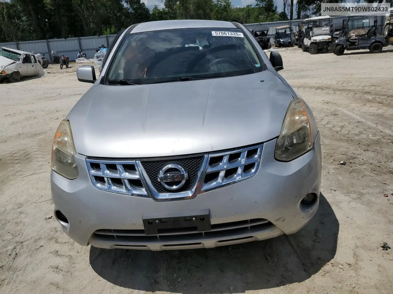 2013 Nissan Rogue S VIN: JN8AS5MT9DW502433 Lot: 57061335