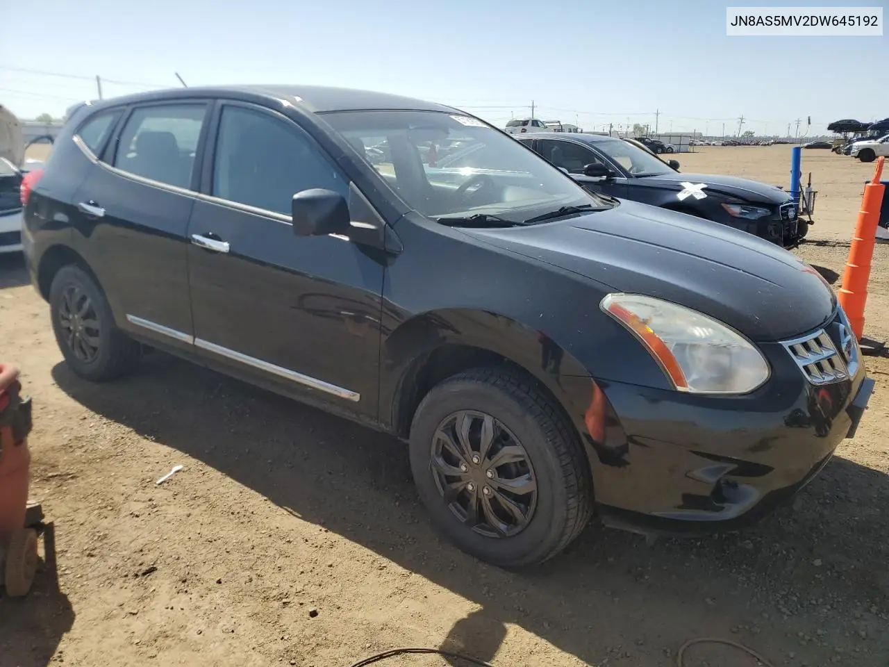 2013 Nissan Rogue S VIN: JN8AS5MV2DW645192 Lot: 57161675