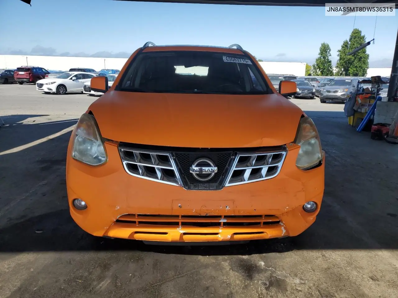 2013 Nissan Rogue S VIN: JN8AS5MT8DW536315 Lot: 63083715