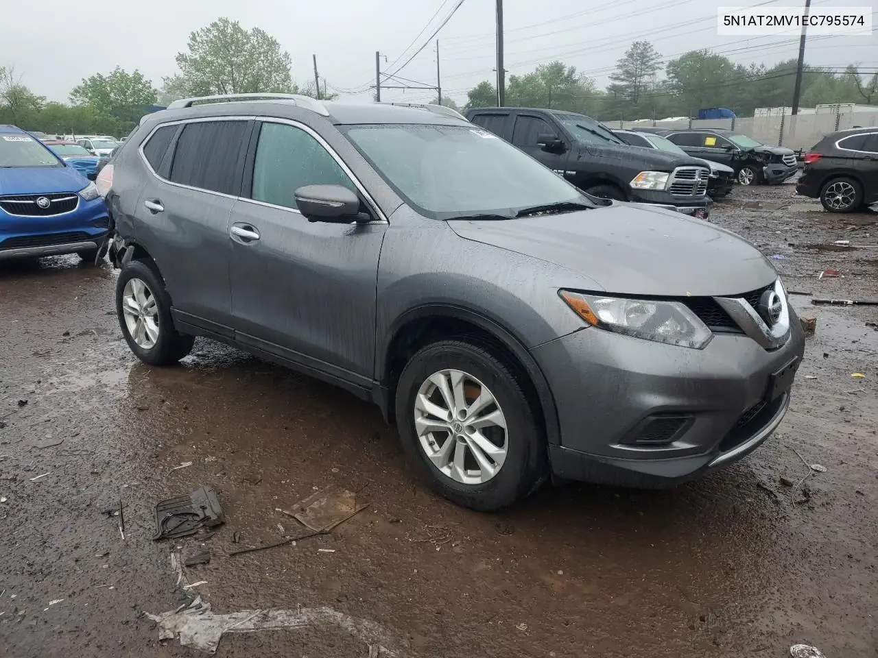 2014 Nissan Rogue S VIN: 5N1AT2MV1EC795574 Lot: 56674785