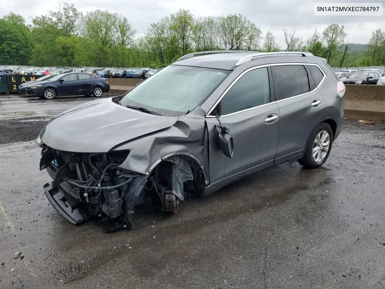 2014 Nissan Rogue S VIN: 5N1AT2MVXEC784797 Lot: 56858385
