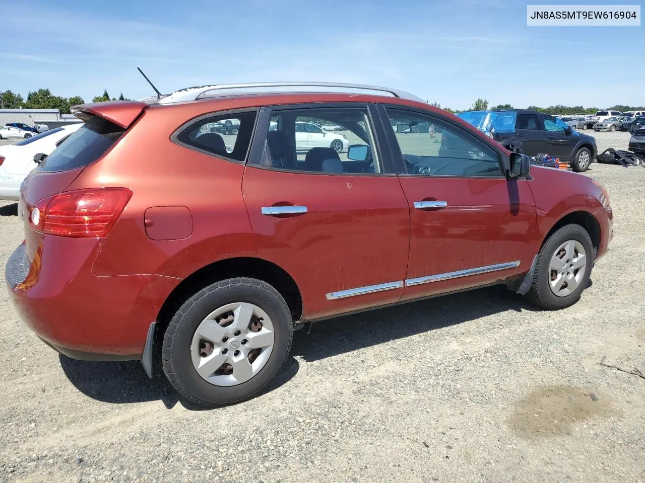 2014 Nissan Rogue Select S VIN: JN8AS5MT9EW616904 Lot: 56930675