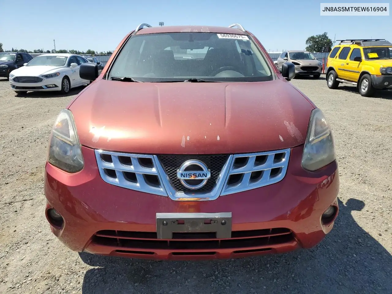 2014 Nissan Rogue Select S VIN: JN8AS5MT9EW616904 Lot: 56930675