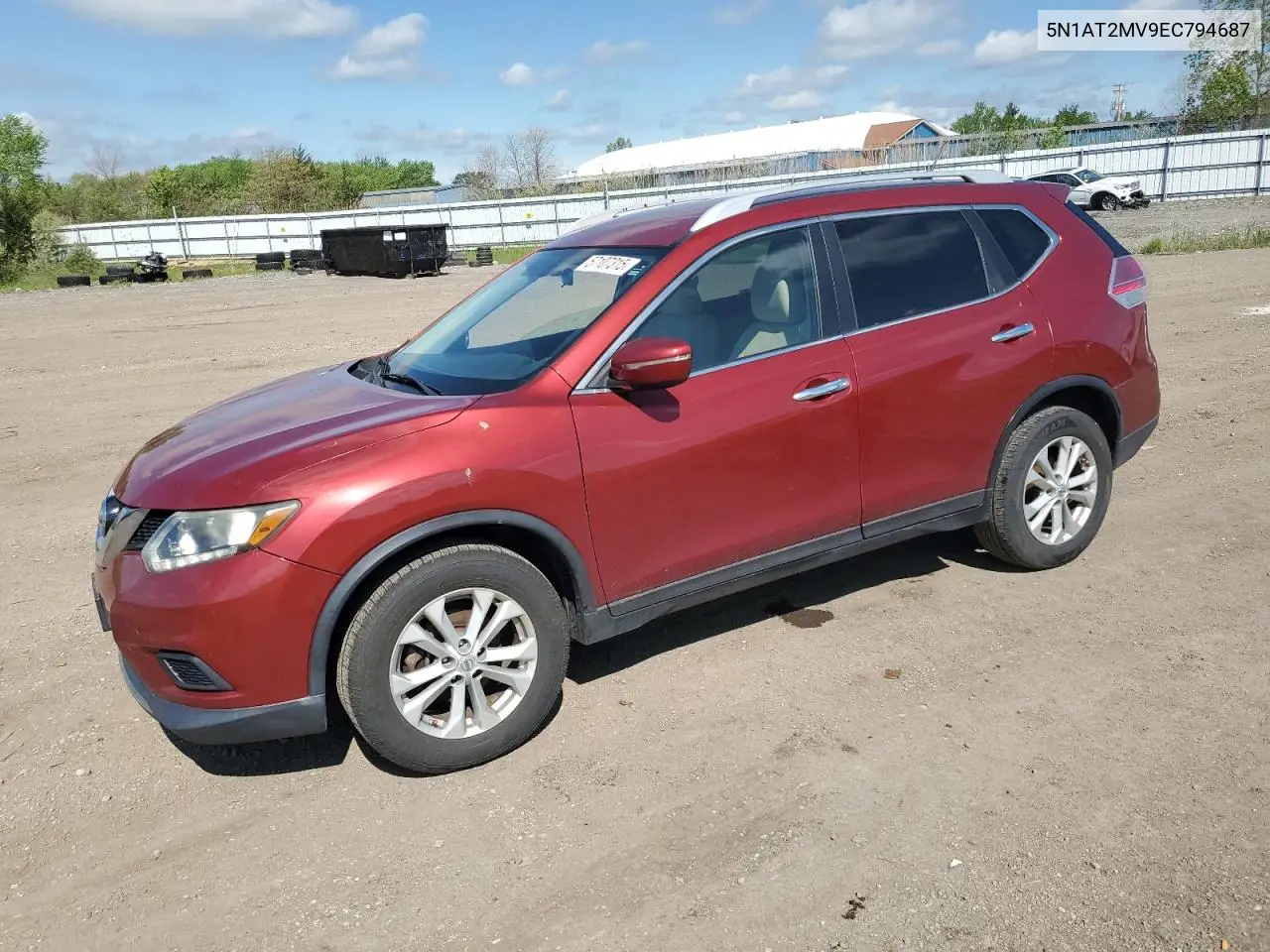 2014 Nissan Rogue S VIN: 5N1AT2MV9EC794687 Lot: 57107315
