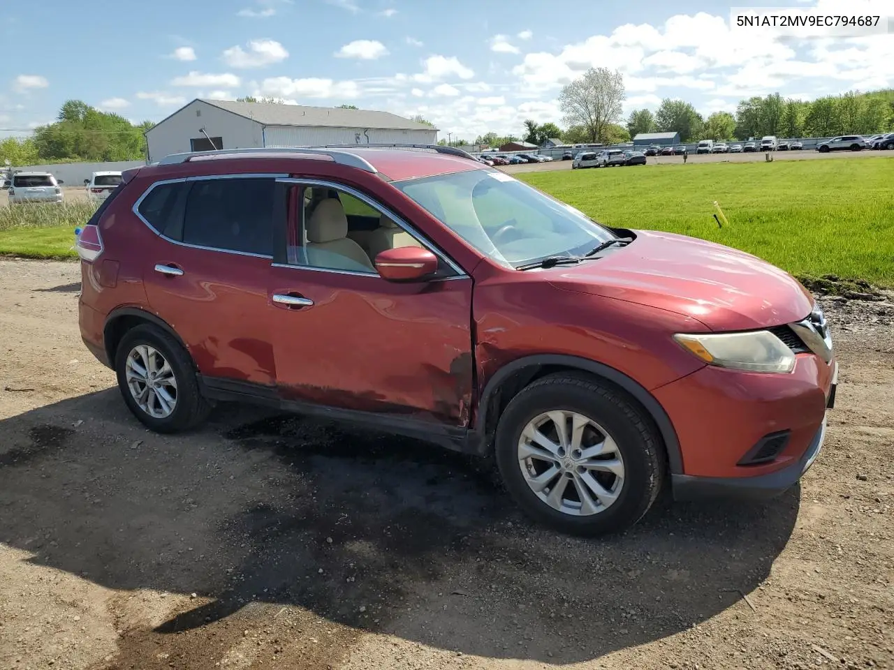 2014 Nissan Rogue S VIN: 5N1AT2MV9EC794687 Lot: 57107315