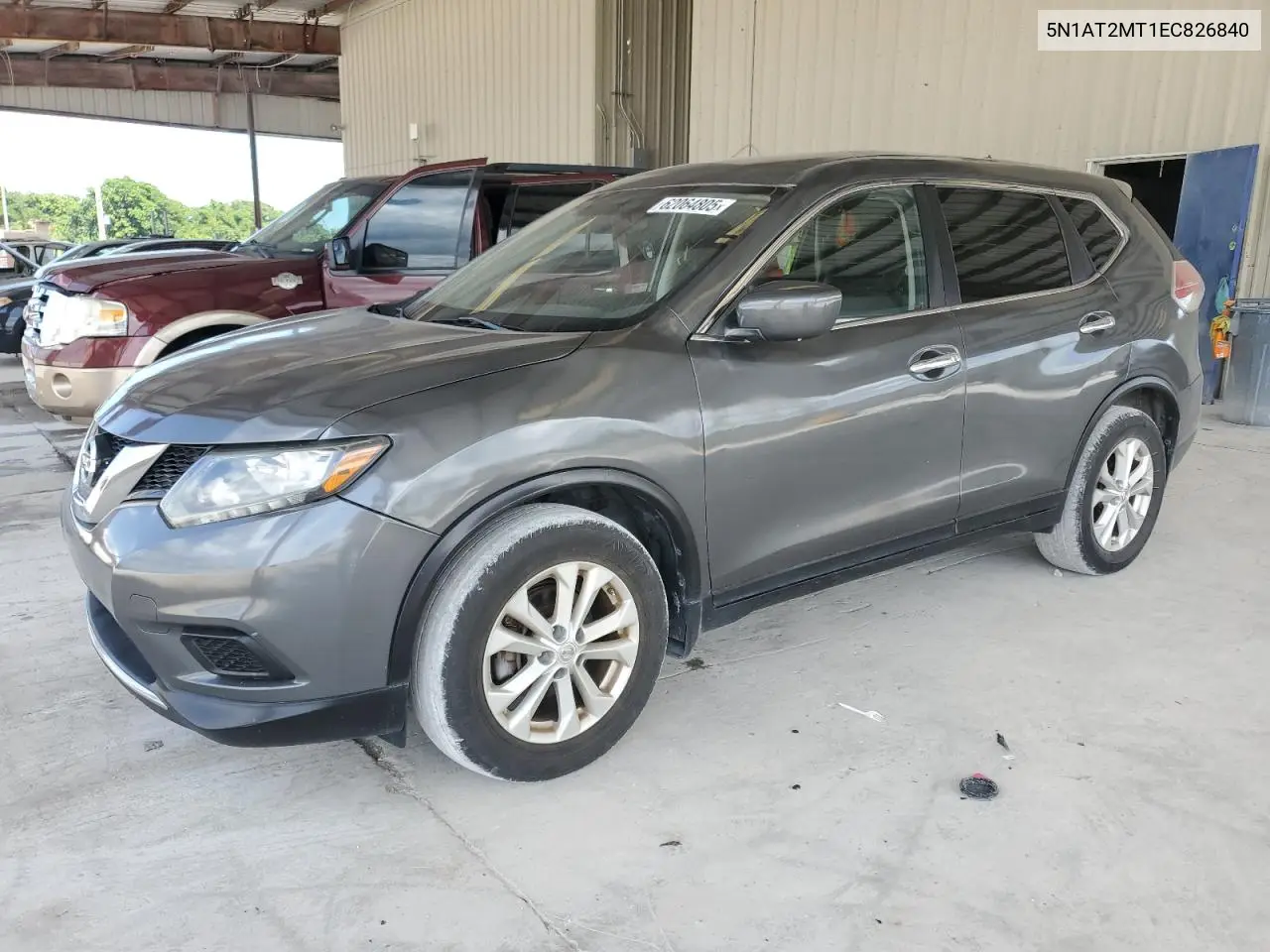 2014 Nissan Rogue S VIN: 5N1AT2MT1EC826840 Lot: 62064805