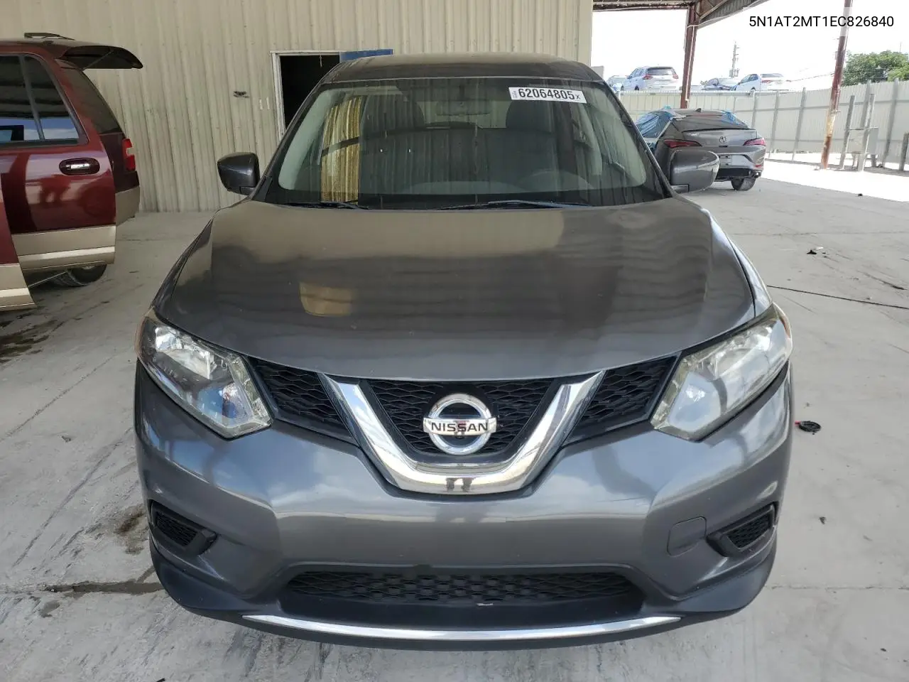 2014 Nissan Rogue S VIN: 5N1AT2MT1EC826840 Lot: 62064805